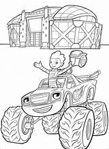 Blaze Aj Coloring Pages Monster Machines Kids Printable Categories sketch template