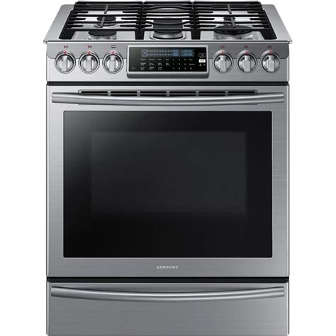 samsung    cu ft   gas range   cleaning convection oven  stainless