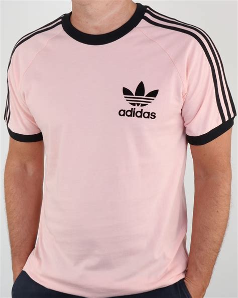 adidas originals clfn  shirt vapour pinkblack stripesoriginalsmenstee