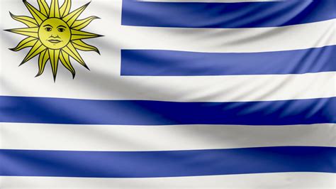 realistic uruguay flag  stunning  stock motion graphics sbv