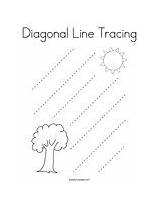 Tracing Diagonal sketch template