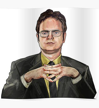 dwight schrute posters redbubble