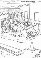 Radlader Baustelle Malvorlage Malvorlagen Fahrzeuge sketch template