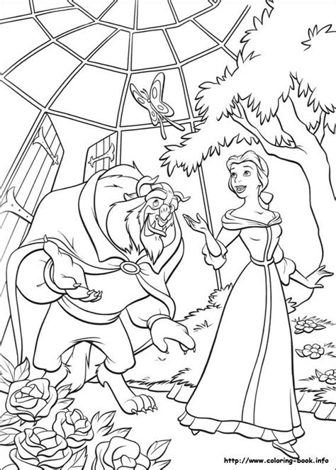 coloring pageslineart disney beauty   beast images