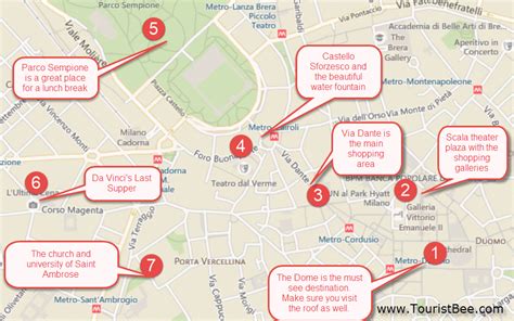 free independent walking tour of milan italy with map touristbee
