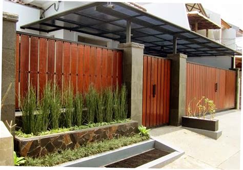 kumpulan pagar rumah minimalis  desain terbaru