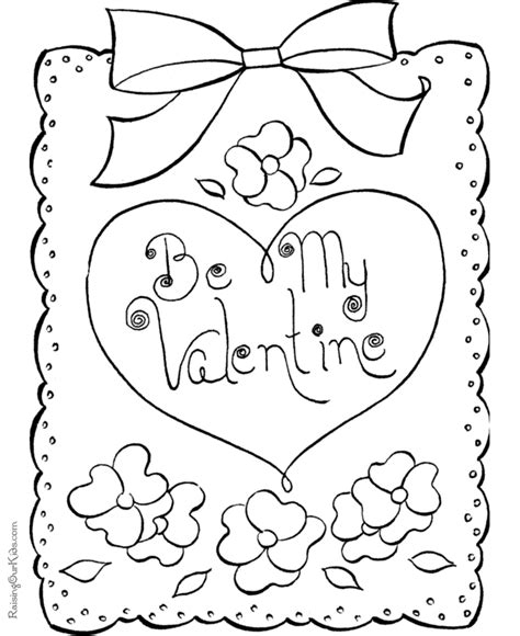printable valentine cards  color coloring home