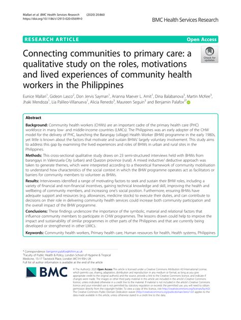 connecting communities  primary care  qualitative study
