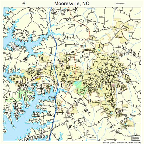 mooresville north carolina street map