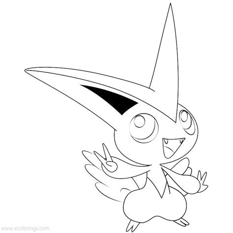 victini pokemon coloring pages