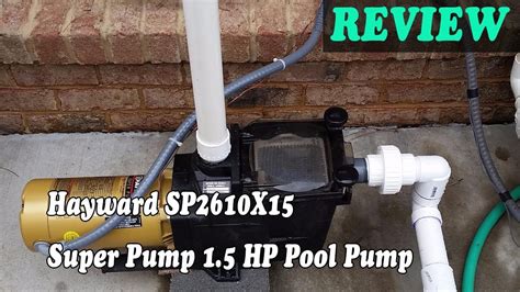 hayward spx super pump  hp pool pump review youtube