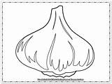 Coloring Garlic Pages Printable Onions Kids Template sketch template