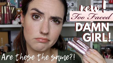 too faced damn girl mascara wear test comparison to better than