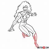 Superheroes Comics Polaris Step Dane Lorna Mutant Draw Movies sketch template