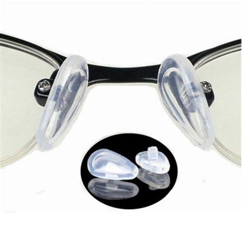 2018 50 pairs pvc nose pads for eyeglasses anti slip blackandclear