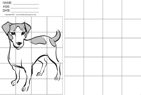 grid art worksheets  coloring pages  square grid art