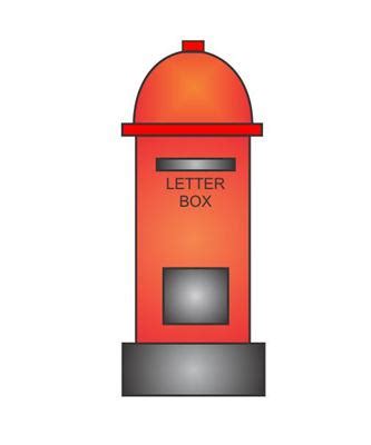 draw  letter box   easy steps