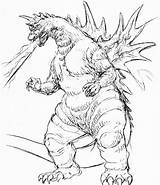 Godzilla Imprimer Colorir Raskrasil sketch template