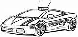 Coloring Police Pages Car Colorine Print sketch template