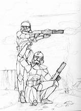 Clone Troopers Coloring Trooper Pages Phase Deviantart Template sketch template