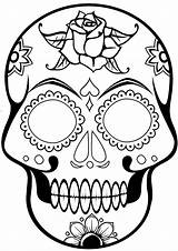 Calavera Muertos Skulls Ausmalbilder Clipart Doodskop Splendi Supercoloring Rockabilly Disegni Clipartmag Colorare Caveira Schädel Categorías sketch template