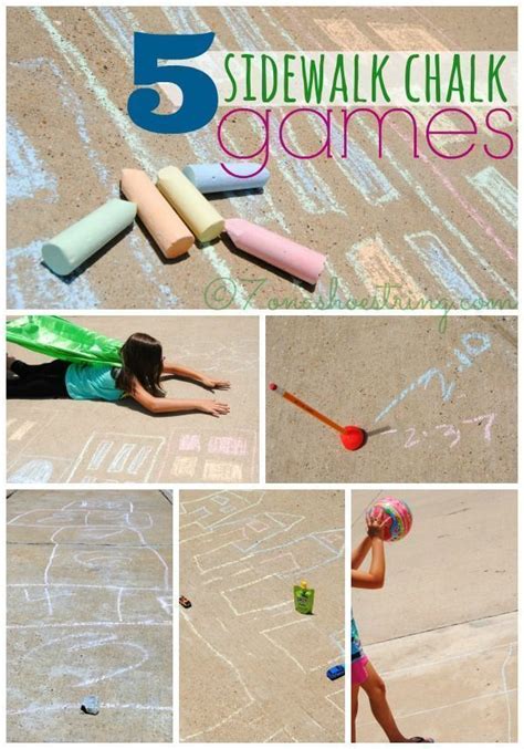 sidewalk chalk games   easily play    piece
