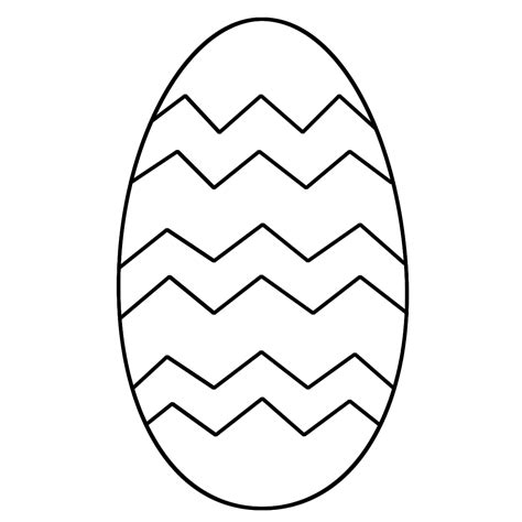 easter egg outline printable clipart