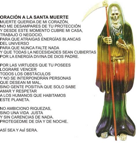 Imagenes De La Santa Muerte Con Oracion 4 Imágenes De