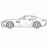 Amg Mercedes Gt Draw Coloring Drawing Car Pages Drawcarz Sports sketch template