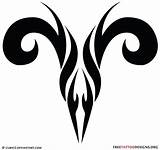 Tattoo Tribal Ram Symbol Aries Zodiac Tattoos Sign Designs Zodiak Drawings Tatuaggio Tatuaggi Signs Ariete Maori Capricorn Freetattoodesigns Small Horoscope sketch template