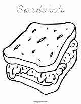 Coloring Pages Sandwich Worksheet Sheet Cheese Book Kids Food Noodle Template Twistynoodle Twisty Sandwiches Ss Outline Make Square Print Cook sketch template