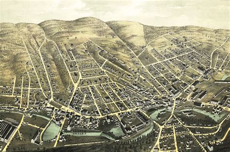 beautifully restored map  fitchburg ma   knowol