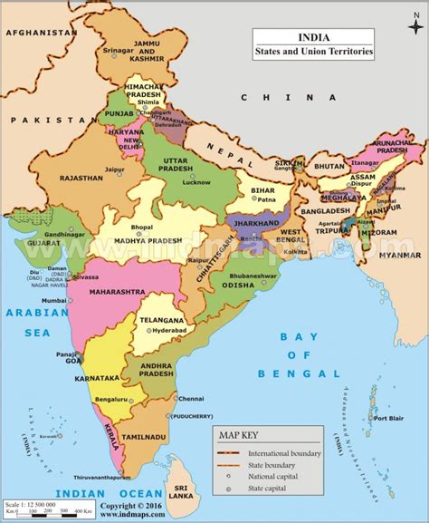 indien staatliche landkarte state map  india sued asien asia