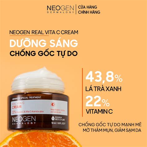 kem duong vitamin  neogen real vita  cream ml bonita cosmetic shop