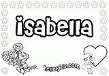Isabella Coloring Pages Name Girls Names Coloring4free Print Coloringtop Allie Popular Templates Template sketch template