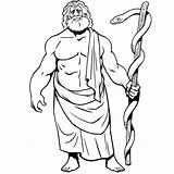 Calypso Odyssey Asclepius sketch template