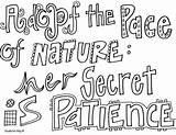 Patience Doodle Virtue Colouring sketch template