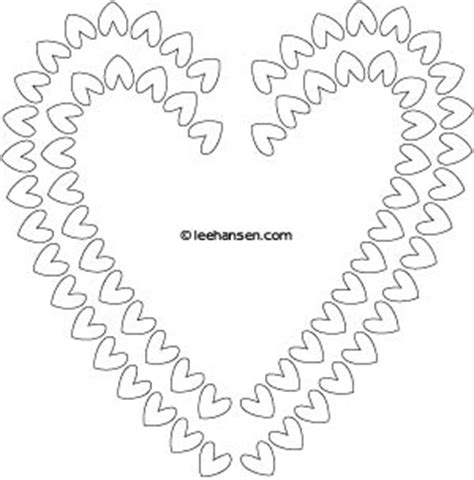 heart border valentine coloring page