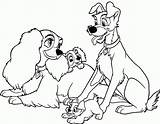 Tramp Lady Coloring Pages Disney Print Getcolorings Popular Color Coloringhome sketch template