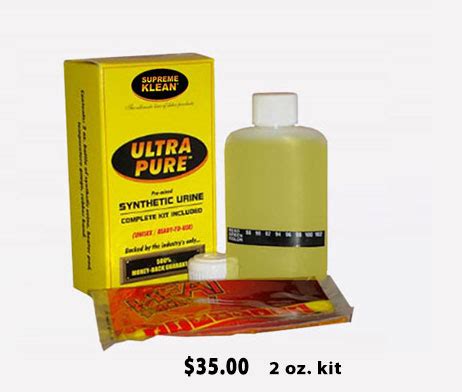 ultra pure synthetic urine   pass  drug test