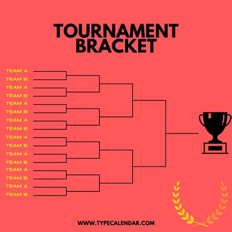 printable tournament bracket templates     teams excel