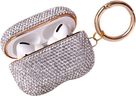 amazoncom  sparkly diamond airpods pro case  keychain shockproof protective premium