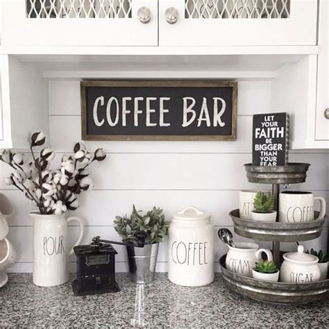 diy coffee bar ideas stunning farmhouse style beverage stations
