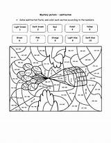 Math Multiplication Worksheets Puzzles Coloring Puzzle Worksheet Color Maths Activities Grade Mystery Pages Template Balloons Riddles Floating Learn Site sketch template
