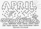 Abril Calendario sketch template
