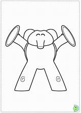Pocoyo Coloring Pages Elly Printable Kids Dinokids Print Happy Comments Coloriage Book Close sketch template