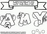 Coloring Name Natalie Amy Pages Girl Girls Related Coloringhome sketch template