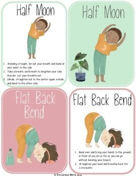 yoga pose cards  kids  calming brain break activity
