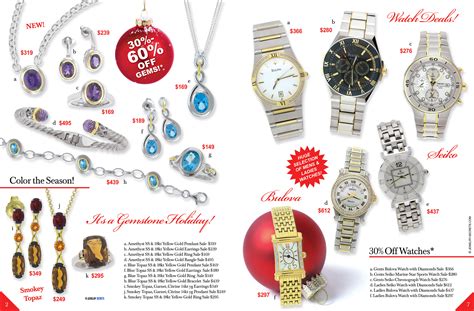 christmas catalog pages   sample advertisement jewelry secrets