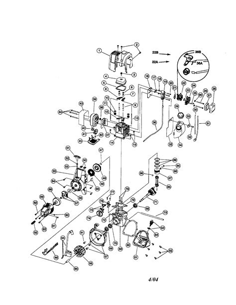 engine part diagram parts list  model tbss troybilt parts grass  trimmer parts